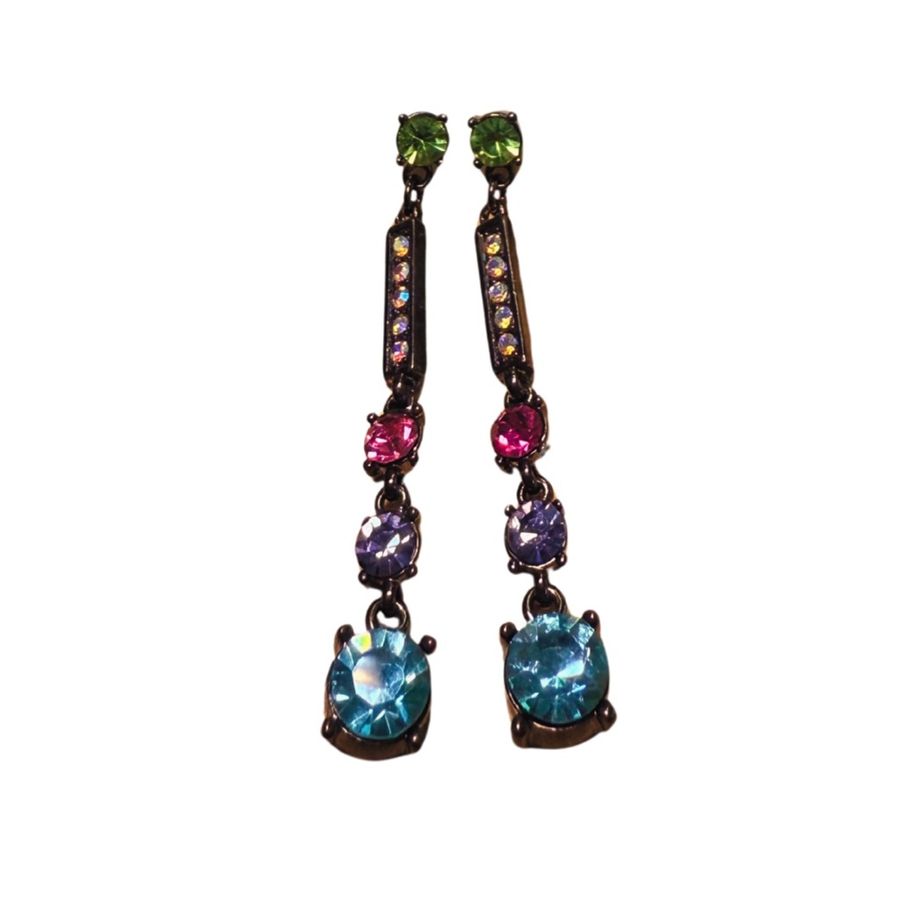 Y2K vintage Elegant Multicolor Drop‎ Earrings - Picture 4 of 4